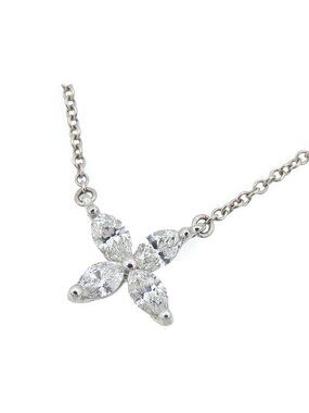 Tiffany & Co Victoria Pendant Platinum Small Diamond Necklace